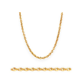 OF-585-ŁA-18 - Łańcuszek złoty - irydia 5 mm