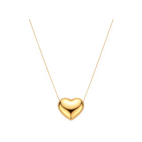 SV-925-NA-12 - Naszyjnik pozłacany - serce