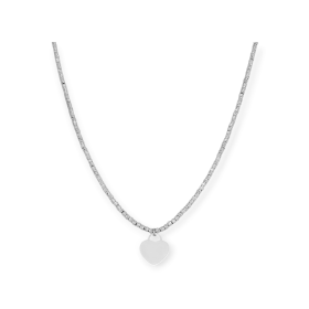 SV-925-NA-14 - Naszyjnik srebrny - serce