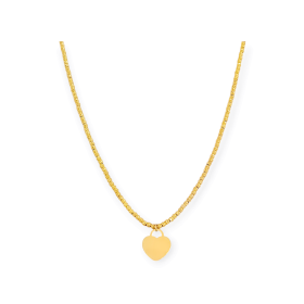 SV-925-NA-21 - Naszyjnik pozłacany - serce