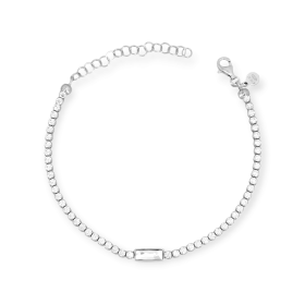 VD-925-BR-26 - Bransoletka srebrna z cyrkoniami - tenisowa