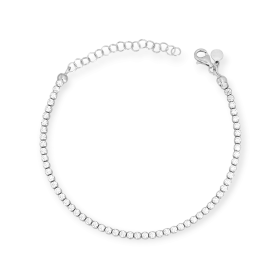 VD-925-BR-27 - Bransoletka srebrna z cyrkoniami - tenisowa