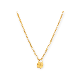 VD-925-NA-12 - Naszyjnik pozłacany - koniczynka