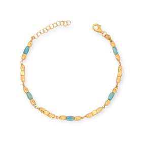 VD-925-BR-36 - Bransoletka pozłacana z cyrkoniami