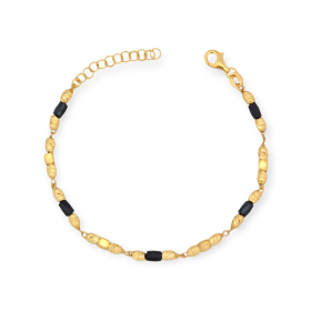 VD-925-BR-37 - Bransoletka pozłacana z cyrkoniami