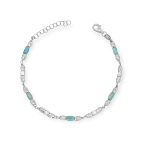 VD-925-BR-41 - Bransoletka srebrna z cyrkoniami