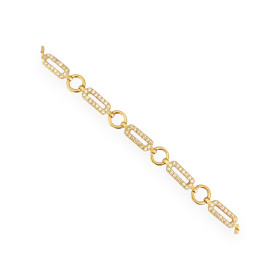 VD-925-BR-43 - Bransoletka srebrna z cyrkoniami