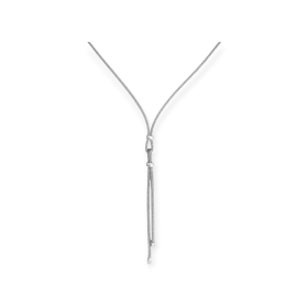 JD-925-NA-32 - Naszyjnik srebrny - calza, krawatka