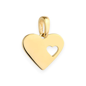 GE-585-ZA-108 - Zawieszka złota - serce