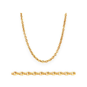 BA-585-ŁA-35 - Łańcuszek złoty 4 mm - irydia