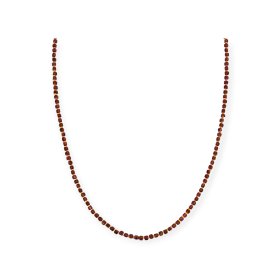 MŻ-925-NA-6 - Naszyjnik srebrny z granatami