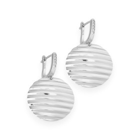 MŻ-925-KO-3 - Kolczyki srebrne z cyrkoniami