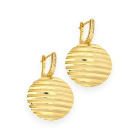 MŻ-925-KO-4 - Kolczyki srebrne z cyrkoniami