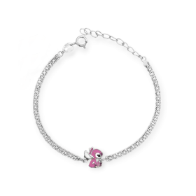 NP-925-BR-204 - Bransoletka srebrna z emalią - stitch