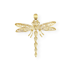 PX-925-ZA-173 - Zawieszka pozłacana z cyrkoniami - ważka