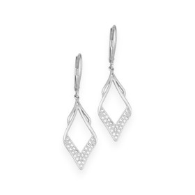 AR-925-KO-45 - Kolczyki srebrne z cyrkoniami