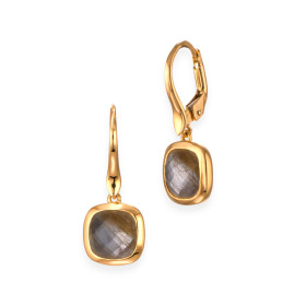 H5/PP/POP/O63QT - Kolczyki złote z kwarcem