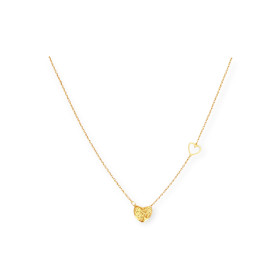 E0/OR/017214414501 - Naszyjnik złoty - serca