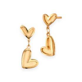 E0/OR/017263100001 - Kolczyki złote - serca