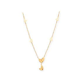 E0/OR/017214024501 - Naszyjnik złoty - serca