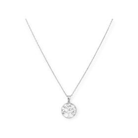 NP-925-NA-141 - Naszyjnik srebrny z drzewkiem szczęścia