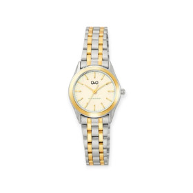 Q C50A-002PY - Zegarek damski QQ C50A-002PY dwukolorowy srebrno-złoty na bransolecie