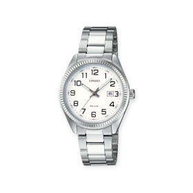 LTP-1302PD-7BVEG - Zegarek damski srebrny Casio LTP-1302PD-7BVEG na bransolecie z datownikiem