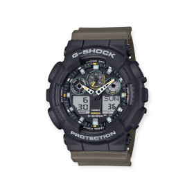 GA-100TU/1A3ER - Zegarek męski sportowy Casio G-shock GA-100TU-1A3ER khaki