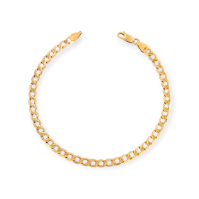 KG-585-BR-7 - Bransoletka złota diamentowana pancerka