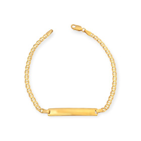 KL-585-BR-142 - Bransoletka złota gucci z blaszką pod grawer