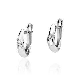 K0012 - Kolczyki złote z diamentem 