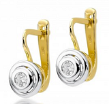 KO294 - Kolczyki złote z diamentami 