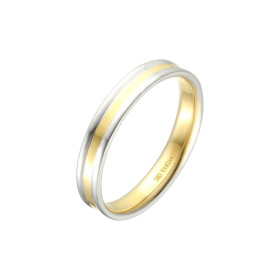 R54525-4MF(M) YW - Obrączka złota 