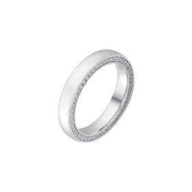 R48250-3.5MC(L) W - Obrączka z białego złota z diamentami