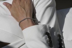 B32948 - Bransoletka złota z diamentami - tenisowa