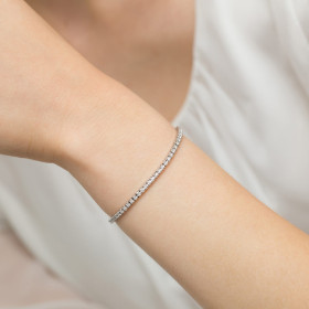 B39150 1,77CT - Bransoletka złota z diamentami 1,77ct - tenisowa