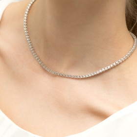 N35494 - Naszyjnik złoty z diamentami