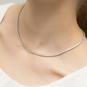 N45056 - Naszyjnik złoty z diamentami 