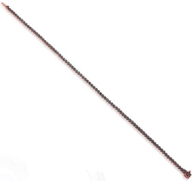 B05149 R - Bransoletka złota z czarnymi diamentami - tenisowa