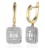 E59279 YW A - Kolczyki złote z diamentami