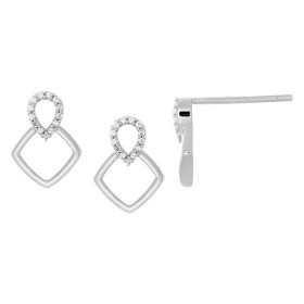 E4159-05Y - Kolczyki złote z diamentami 