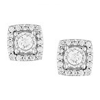 E4466-16-1 - Kolczyki złote z diamentami 