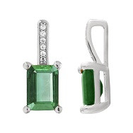 P6307-02EM Y - Zawieszka złota ze szmaragdem i diamentami 
