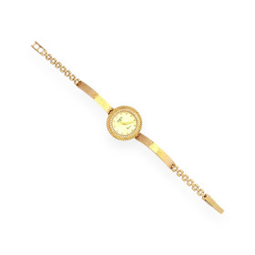 WA-585-ZE-1 - Zegarek złoty z cyrkoniami
