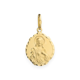 KG-585-ZA-8 - Zawieszka złota medalik Szkaplerz dwustronny diamentowany