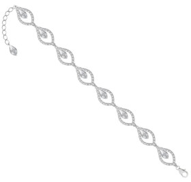 BR 723 - Bransoletka srebrna z kryształami Swarovskiego 
