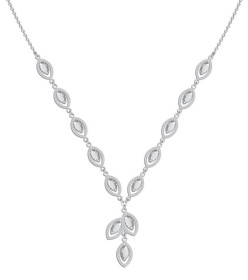 NR 741 - Naszyjnik srebrny z kryształami Swarovskiego 