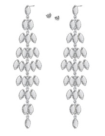 KR2 772 - Kolczyki srebrne z kryształami Swarovskiego 