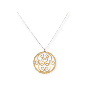 LU-925-NA-7 - Naszyjnik pozłacany